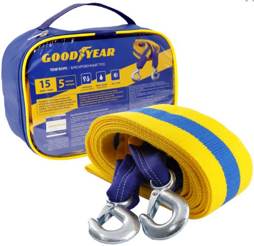 Трос буксировочный  15 тонн Goodyear