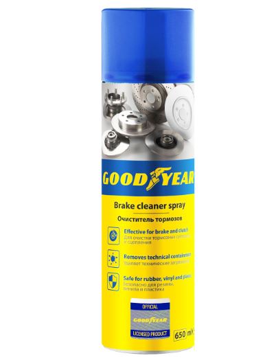 Очиститель тормозов, аэрозоль 650 мл Goodyear