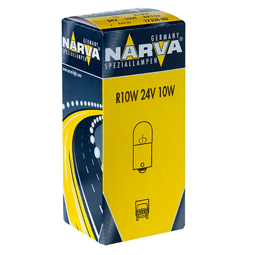 Автолампа R10W (BA15s) HEAVY DUTY 24V NARVA /10/200