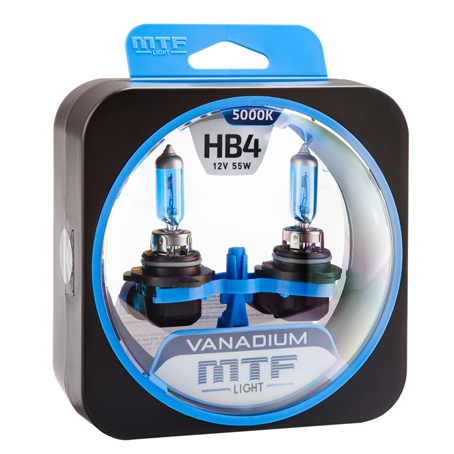 Автолампа HB4 9006 12v 55w MTF Light Vanadium набор 2шт