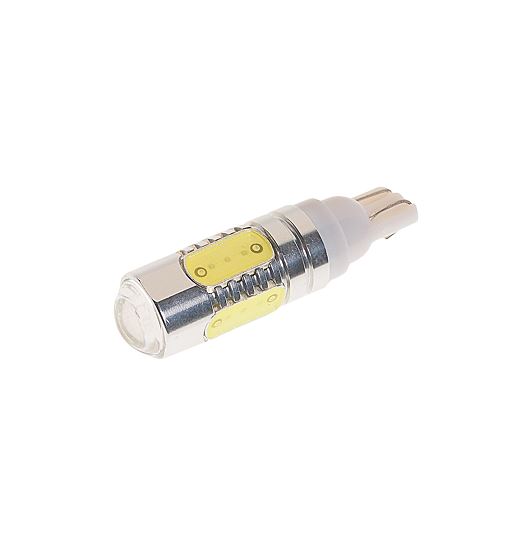 Автолампа светодиодная T10W (W2,1x9,5d) 5 SMD MEGA WHITE 6000K 12V MEGAPOWER /10/100