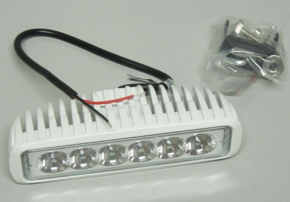 Фары светодиодные Маяк 6CHIPS, 18W, 1260LM, 9-30V, 6000K (SPOT) WHITE (45х55х165), 1 шт.
