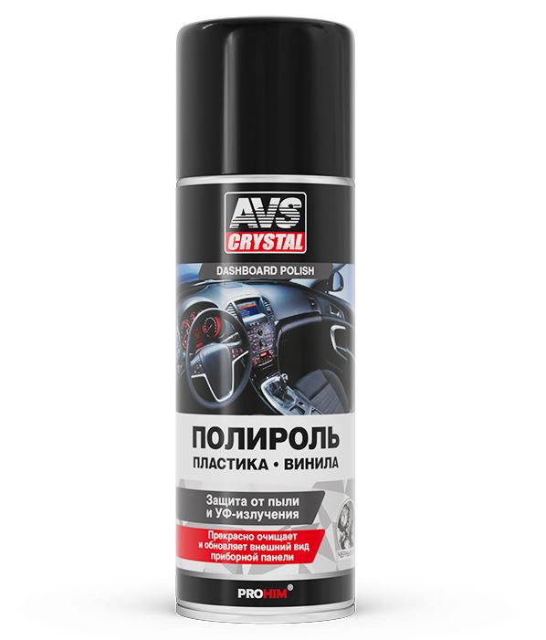 Полироль панели защитный AVS AVK-646 Черный лед аэрозоль 520 мл. 
