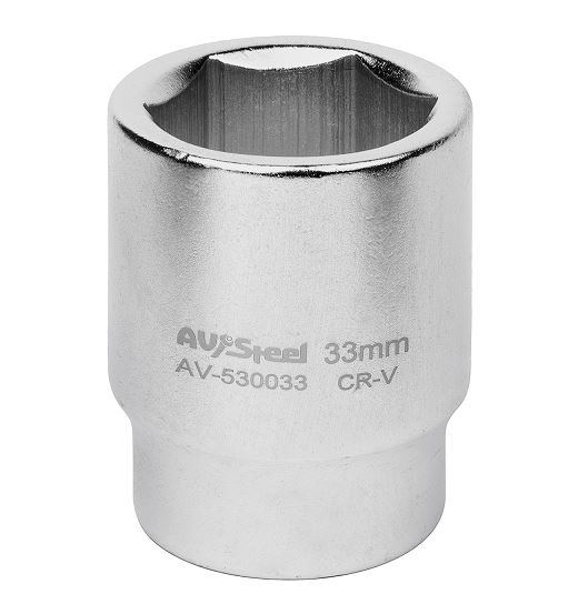 Головка  3/4" шестигранная 33мм "AV Steel" AV-530033