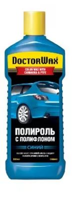 Полироль цветной с полифлоном. Синий DoctorWax 300 мл.