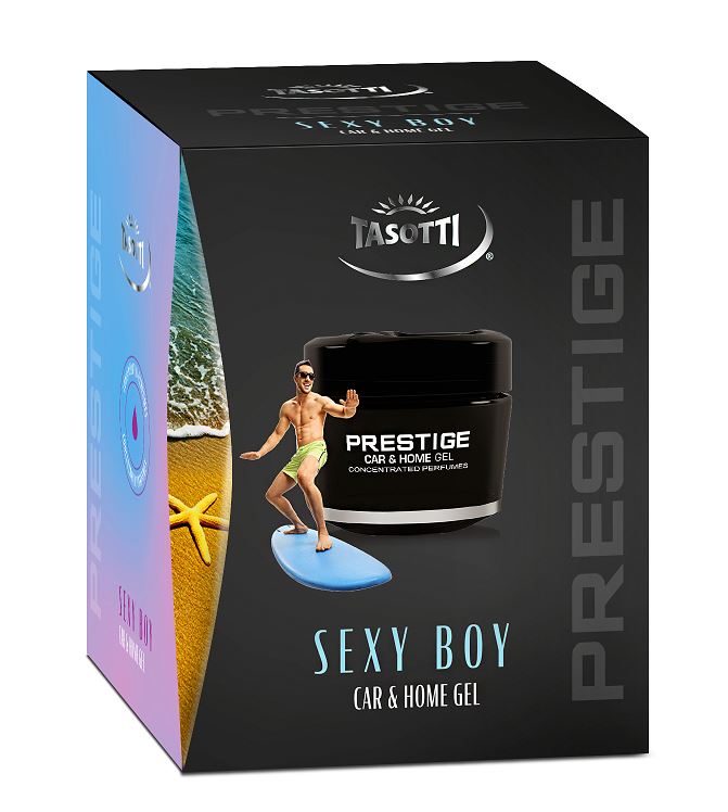 Ароматизатор на панель "TASOTTI" GEL PRESTIGE Sexy Boy (NEW)