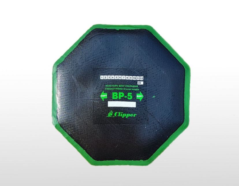 Пластырь кордовый для ремонта диагональных шин BP-5 140мм./2 слоя корда (10шт)