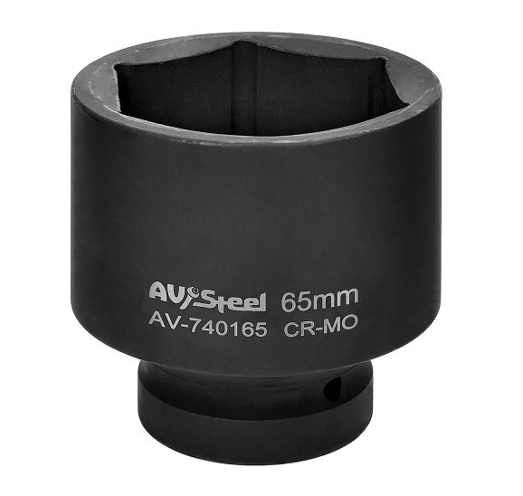 Головка ударная 1" шестигранная удлинненная 65мм "AV Steel" AV-740165