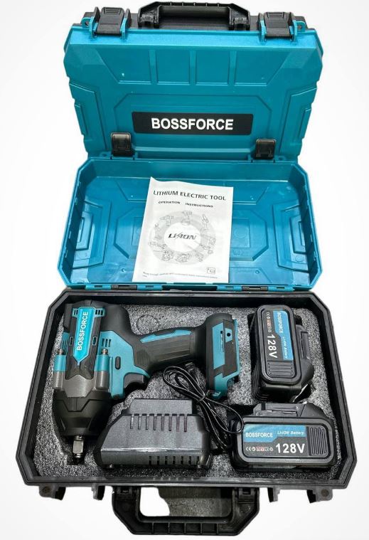 Гайковерт аккумуляторный BOSSFORCE 128V 800N