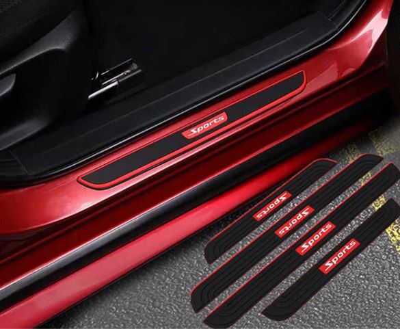 Накладки на пороги KLNT-DG5237 резиновые на 3М-скотче (к-т 4 шт) NISSAN