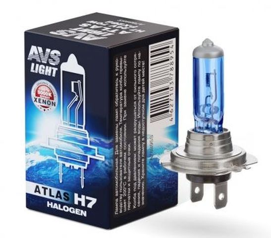 Автолампа галогенная AVS ATLAS BOX/5000К/ H7.24V.70W.Коробка-1шт.