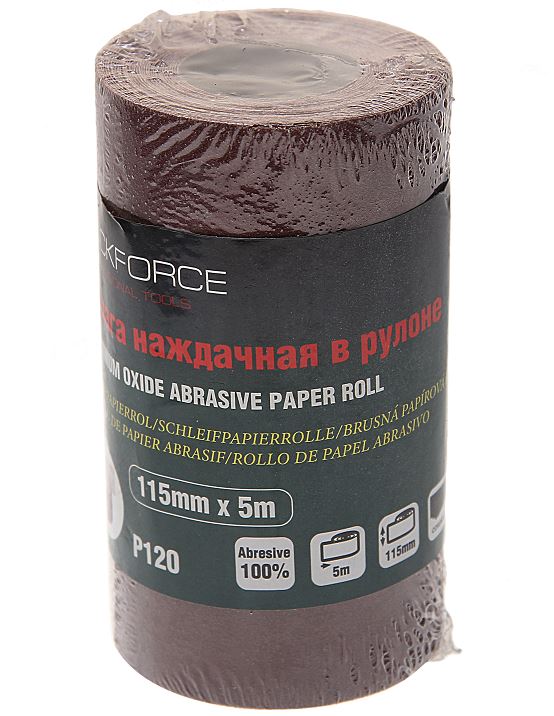 Бумага наждачная RF-SR2120A 115ммх5м в рулоне (P120) ROCKFORCE /1/50