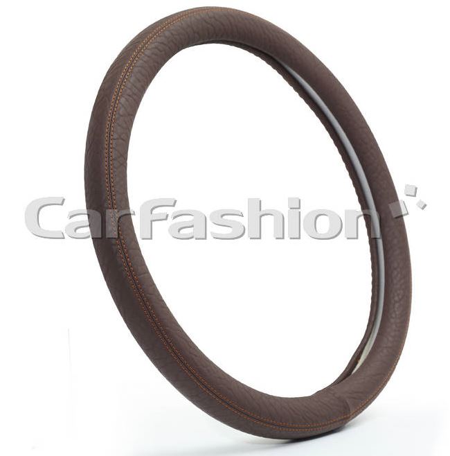Оплётка на руль CARFASHION «MODERN» коричневый/коричневый размер М