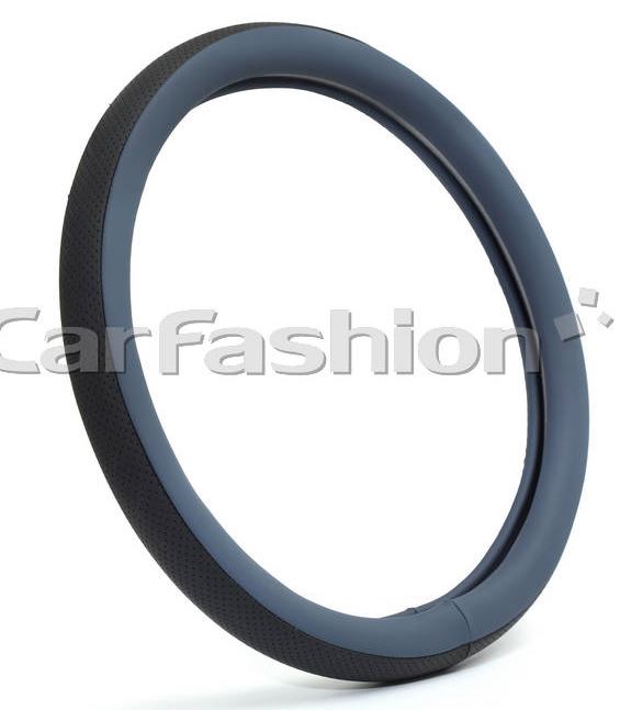 Оплётка на руль CARFASHION «NOVA» синий/черный размер М
