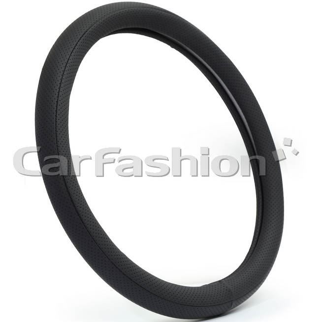 Оплётка на руль CARFASHION «NOVA» черный/черный размер М