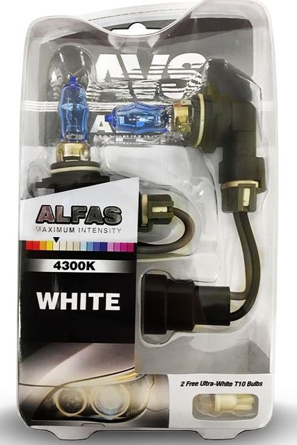 Автолампы газонаполненные AVS ALFAS Maximum Intensity 4300K H13 12V 75/85W, комплект 2+2 (T-10) шт.