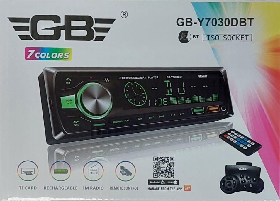 А/маг.  " GB" GB-7030DBT блютуз, пульт