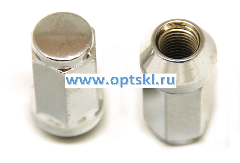 Гайка M12х1,5 кон,выс44мм,ключ19мм,хром (801945HT) /20/40/400/