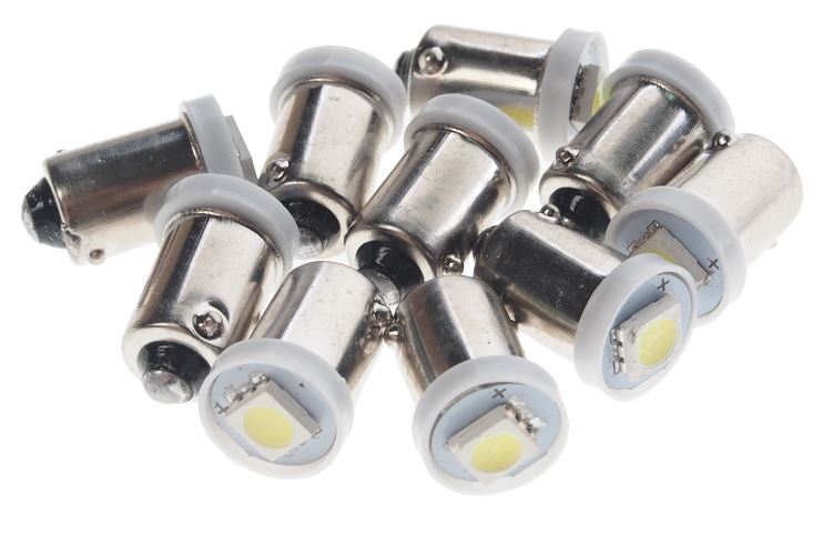 Автолампа T4W (BA9s) 1 SMD 5050 WHITE 6000K 12V MEGA ELECTRIC /10