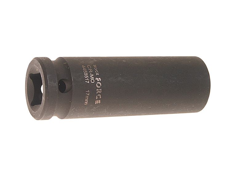 Головка торцевая 17мм 1/2" 6-гранная ударная удлиненная L=80мм ROCKFORCE RF-4458517 /1/10