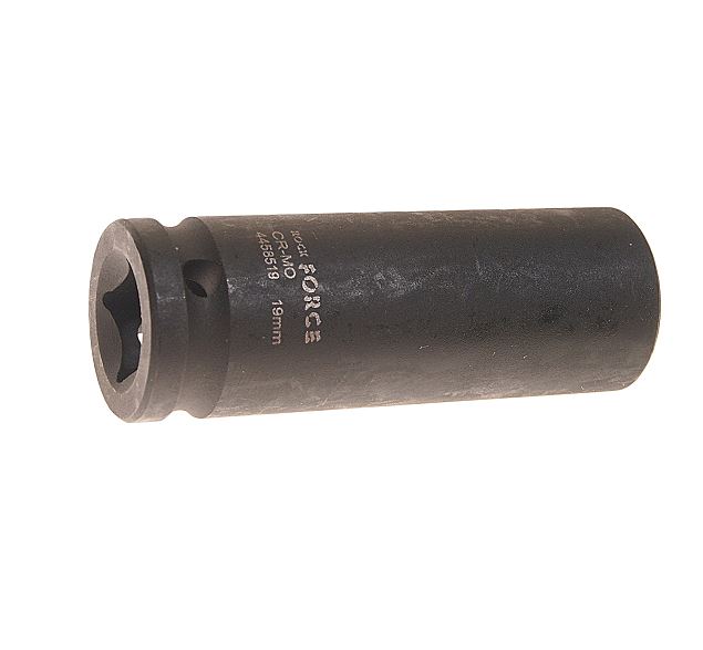 Головка торцевая 19мм 1/2" 6-гранная ударная удлиненная L=80мм ROCKFORCE RF-4458519 /1/10