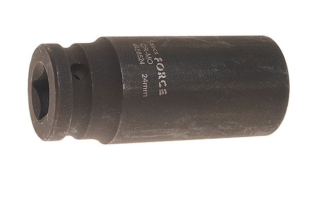Головка торцевая 24мм 1/2" 6-гранная ударная удлиненная L=80мм ROCKFORCE RF-4458524 /1/10