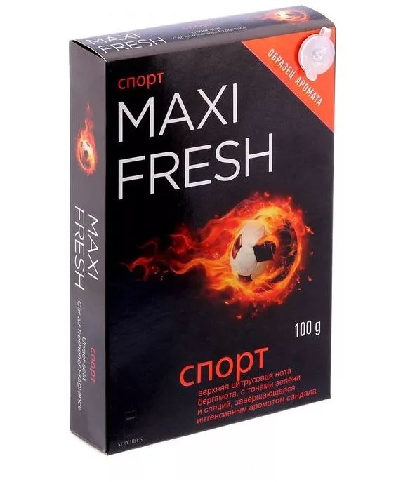 Ароматизатор под сиденье MAXI FRESH MF-108 (спорт) гелевый 100гр /1/40