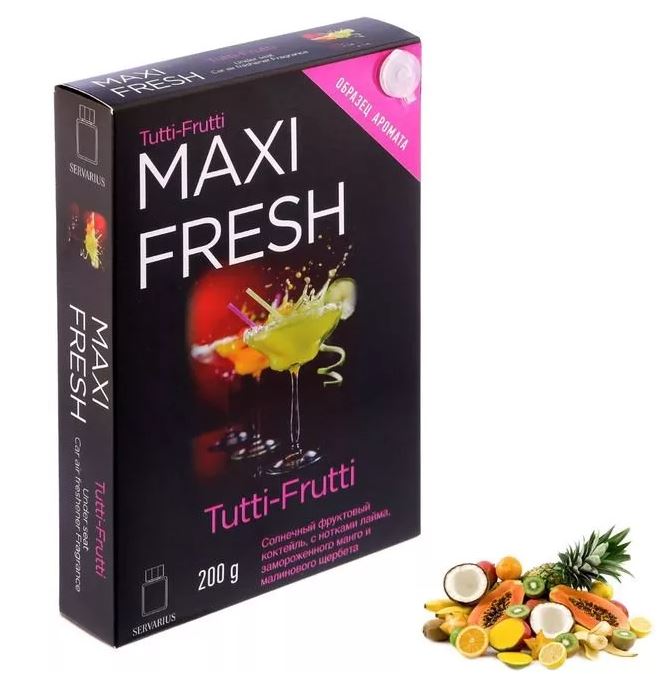 Ароматизатор под сиденье MAXI FRESH MF-116 (tutti fruitty) гелевый 100гр /1/40