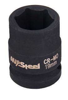 Головка ударная 19мм 6-гранная 1/2" "AV Steel" AV-720019