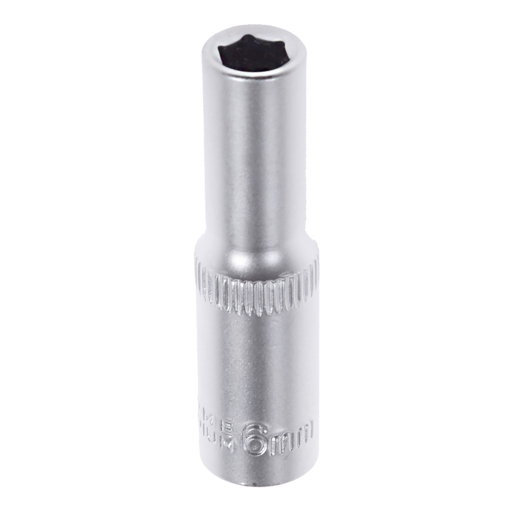 Головка  6 мм 6-гранная 1/4" удлиненная "AV Steel" AV-500206
