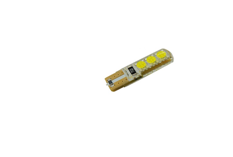 Автолампа светодиодная T10-5050-6SMD-Crystal  (белый) 12V повторители/габариты б/ц