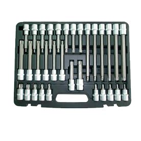 Набор головок со вставками TORX T20-T70, L55-200мм, 32 предмета "AV Steel"