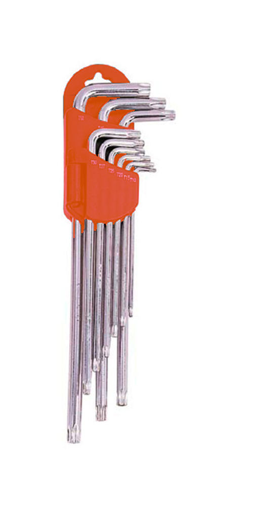 Набор ключей TORX  9пр. T10-T50 экстрадлинных "AV Steel" AV-369109