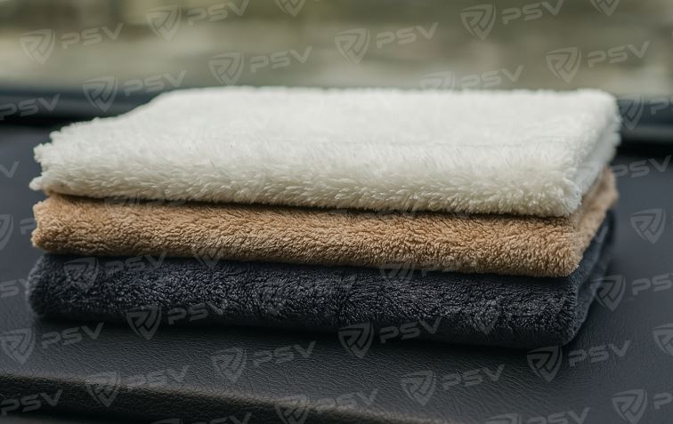 Универсальная микрофибра MF001 PSV Clean 30 шт, 30х30 см, плотность 220 гр (Белый, Коричневый, Серый