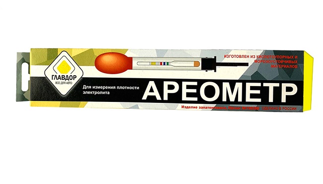 Ареометр для электролита "ГЛАВДОР" GL-808 /150