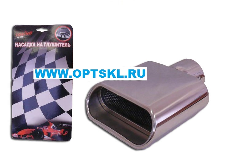Насадка на глушитель нержав.сталь HJ-1009 SPORT  200x150x55мм, D=60 TORINO