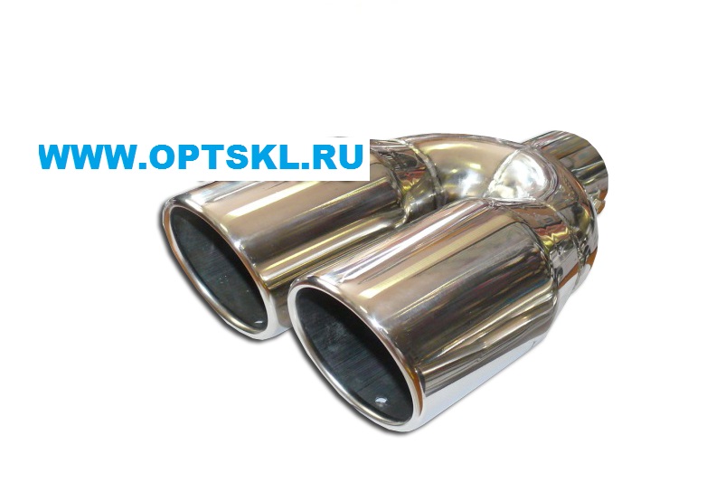 Насадка на глушитель нержав.сталь HJ-321  /10, 285x184x92мм, D=65 TORINO