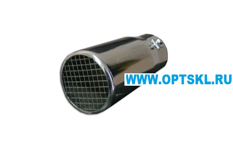 Насадка на глушитель нержав.сталь HJ-3636 (в блистере) /25, 165x75x75мм, D=65 TORINO