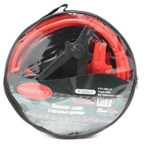 Провода пусковые 1000A  4.5м, морозостойкая изоляция, в чехле ROCKFORCE RF-884SL35