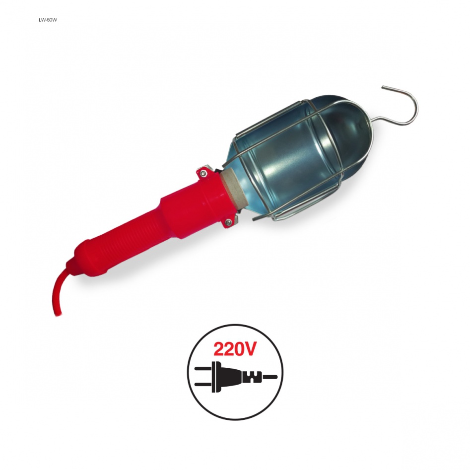 Лампа переноска 220V гаражная провод 15 м AVS LW-1560W