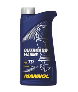 Масло мотор. MANNOL 2-х тактное  Outboard Marine    (1л) полусинтетика