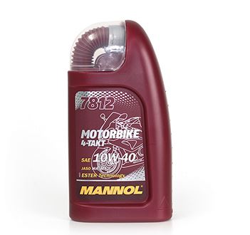 Масло мотор. MANNOL 4-х тактное 10W40 Motorbike   (1л) синтетика