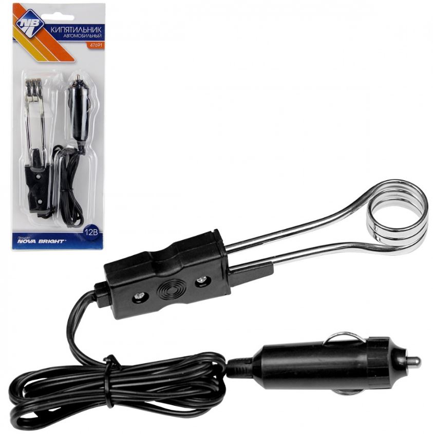 Кипятильник автомобильный в прикуриватель "Nova Bright" 12В  47691