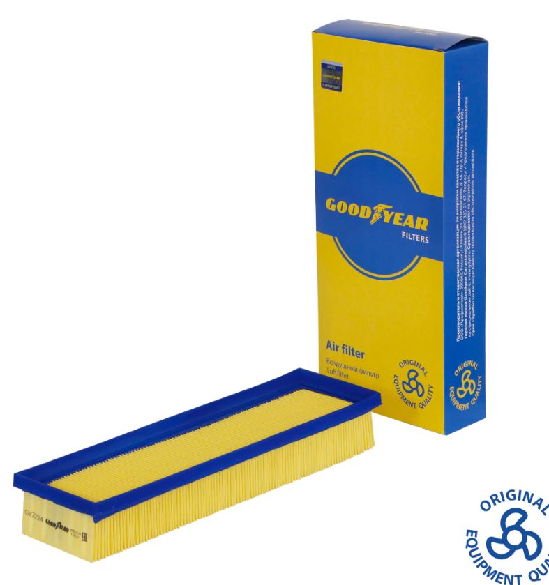 Фильтр воздушный автомобильный Goodyear GY2224 для а/м LADA: LARGUS (VAZ-K7M/11189); RENAULT: LOGAN 