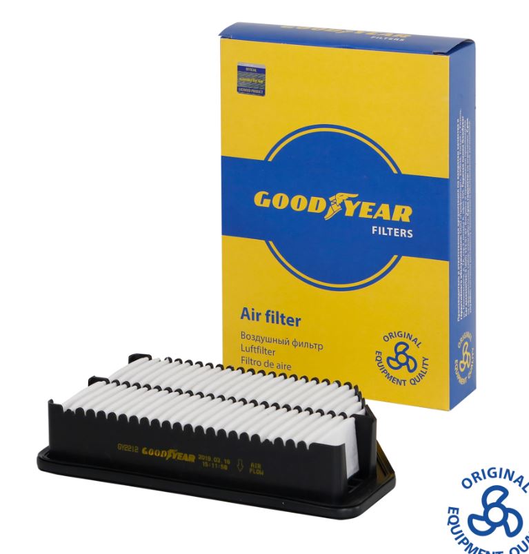 Фильтр воздушный автомобильный Goodyear GY2212 для а/м HYUNDAI: ELANTRA III, i30 II (GD); KIA: CEED 