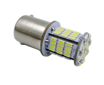 Автолампа светодиодная S100A T15/белый/(BA15S) 78SMD 3014 10-30V 1 contact, коробка 2 шт.