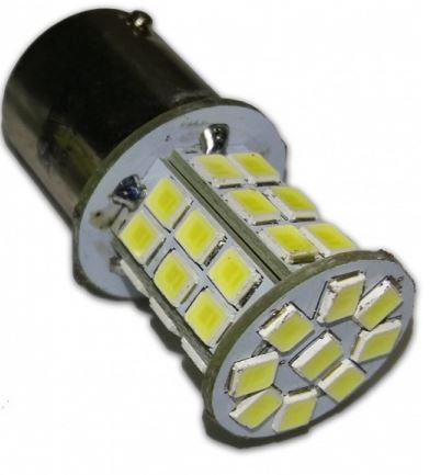 Автолампа светодиодная S105B T15/белый/ (BAY15D) 39SMD 2835 10-30V 2 contact блистер 2 шт