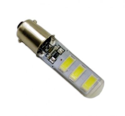 Автолампа светодиодная B044 T8/белый/(BA9S) 6SMD 5730 12V, блистер 2 шт.