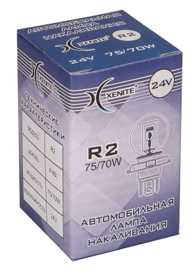 Автолампа R2 75/70W (24V) (упаковка 1 шт.) ,XENITE